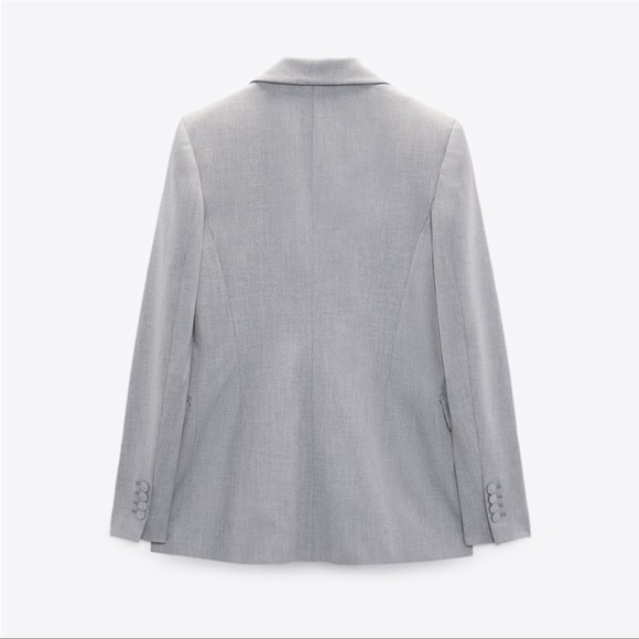 Zara 2 piece Set Button Double Breasted Blazer & Slim Hem Cigarette Pants - Picture 16 of 16